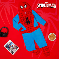 1 x RAW Customer Returns Marvel Jumpsuit Children s Boys Onesie, Spiderman Children s Fleece Overall Red Blue, 9-10 Years  - RRP €27.35