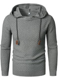 1 x Brand New HOOD CREW Men s Casual Long Sleeve Hooded Sweatshirts Stylish Knitted Jumper - RRP €40.33