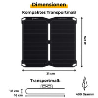 1 x RAW Customer Returns Sunnybag SUNBOOSTER 14 Portable solar charger with 14 watts Foldable, efficient, waterproof 2 USB outputs Charge your cell phone, tablet, power bank on the go For outdoor, hiking, camping, traveling - RRP €64.81