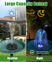 1 x RAW Customer Returns SZMP Solar Fountain for Outdoors 100 Glass 2023 Upgraded, 3.5W Solar Pond Pump with 8 Effects Solar Water Pump Solar Floating Fountain Pump for Garden, Bird Bath, Pond, Fish Tank - RRP €30.24