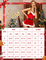 1 x RAW Customer Returns RSLOVE Women s Sexy Christmas Lingerie Santa Babydoll Lace Nightgown Dress Red XL - RRP €22.31