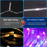 1 x RAW Customer Returns 20m Outdoor LED String Lights, 20m LED Tube Lights, 20m LED String Lights with Plug, App Controlled, Music Sync, Smart Bluetooth, LED String Lights, Indoor and Outdoor - RRP €16.13