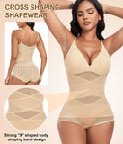 1 x RAW Customer Returns Niwicee Body Women Shaping Body Thong Sculpting Corset Tummy Control Tank Top Jumpsuit Figure-Shaping Body Shaper With Adjustable Straps-Beige-M - RRP €31.99