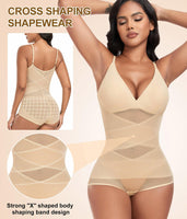 1 x RAW Customer Returns Niwicee Body Shaper Women s Tummy Control Bodysuit Strong Shaping Body Shaper With Built-in Bra Figure-Shaping Shape Body Corset Body Strong Waist Cincher Shaping Body Women-Beige-XL - RRP €39.99