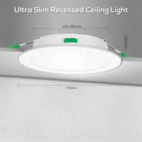 1 x RAW Customer Returns LED recessed spotlight dimmable 15W 230V slim flat ceiling light, 1200 lumens warm white neutral white cold white recessed lights 29mm installation depth, IP44 splash water protected , set of 6 - RRP €66.74