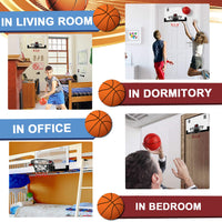 6 x Brand New STAY GENT Mini Basketball Hoop with Electronic Automatic Scoreboard for Kids, Indoor Basketball Hoop with 3 Balls for Door Wall Mounted and Bedroom Office Room, Sport Gift for Boys - RRP €287.34