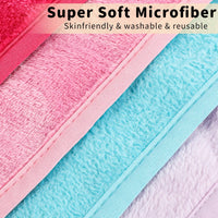 4 x Brand New Pack of 5 microfiber makeup removal cloths, 40 x 20 cm, washable makeup removal cloths, washable makeup removal pads, reusable washcloths for washing your face - RRP €59.96