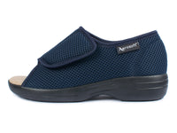 1 x RAW Customer Returns Aerosoft Rehab Sandal Stretch 14 Women Men Velcro Width GH Non-Slip Blue, 42  - RRP €59.95