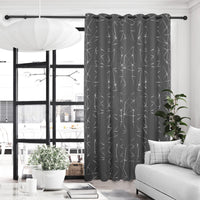 1 x RAW Customer Returns Deconovo blackout curtains for bedroom thick thermal curtain cold protection heat protection thermal curtains with eyelets darkening curtain with pattern, 245 x 140 cm height x width , diamond light grey, set of 2 - RRP €30.29