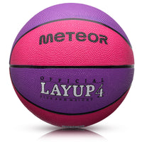 1 x RAW Customer Returns meteor children s basketball layup size 4 youth basketball ideal for children s hands 5-10 years ideal mini basketball for training soft outdoor with non-slip surface size 4, pink  - RRP €15.97