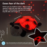 1 x RAW Customer Returns Cloud b Soothing Night Light Star Projector Gentle Brightness 3 Colors 8 Constellations Automatic Switch-off Twilight Ladybug Red - RRP €31.85