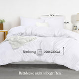 1 x RAW Customer Returns Utopia Bedding bed linen set - microfiber duvet cover 230x220 cm 2 pillowcases 50x75 cm - white - RRP €19.99