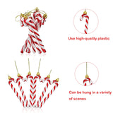 79 x Brand New iKesoce 12 Pcs Christmas Tree Candy Canes Red and White Candy Cane Pendant Crutch Ornament Hanging Christmas Party Ornaments - RRP €1033.32