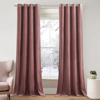 1 x RAW Customer Returns PONY DANCE Curtains Velvet Taupe 300g m Living Room Curtains with Eyelets Set of 2 Velvet Curtains Blackout Thermal Curtains against Heat Blackout Curtains Velvet Curtains for Bedroom, H 240 x W 132 cm - RRP €45.32