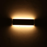 1 x RAW Customer Returns Klighten 2 pieces wall lights LED indoor 10W, 30 cm up down wall lamps, black, modern wall lighting for bedroom, living room, stairs, bathroom, 910 lumens, 3000K warm white - RRP €44.22