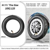 4 x RAW Customer Returns 10 x 2.125 Tire 10 Tube Replacement for Smart 2 Wheel Electric Scooter 10 inch Unicycle - RRP €85.88