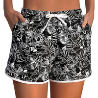 1 x RAW Customer Returns Marvmys Women s Swim Shorts Short Summer Beach Shorts with Belt and Pockets Fine Printed Board Shorts Water Sports Shorts Quick-drying Swim Shorts Jogging Pants Hot Pants S-XXL Black L - RRP €20.99