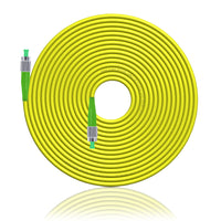 1 x RAW Customer Returns XWYWX 50M SC APC to SC APC SM SX LSZH 3.0mm Fiber Optic Cable Patch Cable, SC to SC Singlemode 9 125 m Simplex SC-SC Fiber Optic Patch Cord Cable Compatible with OS1 OS2-XSASA111-50 - RRP €33.17