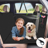 1 x RAW Customer Returns Reiseresa dog blanket car back seat, car dog blanket back seat with sturdy hardwood board and seat belts, waterproof dog car back seat for all cars, SUVs, black - RRP €89.99