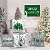 45 x Brand New Lanpn 4 Pieces Christmas Pillowcases Christmas Pillow Covers 45x45cm, Decorative Christmas Pillowcase Winter Snowflakes Modern Christmas Decorations for Sofa Beds in the Bedroom Grey  - RRP €589.5