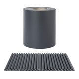 1 x RAW Customer Returns iFence 650g m privacy strip 35 meters x 19 cm, 24 clips - 35 m, anthracite  - RRP €34.99