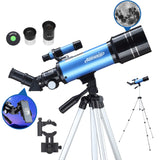 1 x RAW Customer Returns Aomekie Telescopio Astronomico 400 70mm Telescopio for Children with Adaptador Tripode Ajustable Ffiltro Lunar - RRP €72.98