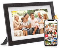 1 x RAW Customer Returns FUMAT Digital Photo Frame WiFi, 10.1 inch Electronic Photo Frame 32 GB Memory, Easy Sharing of Photos and Videos via Frameo App, Automatic Rotation - RRP €79.99