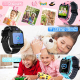 1 x RAW Customer Returns GPS children s smartwatch, children s smartwatch with GPS and phone voice chat SOS IP68 waterproof game camera alarm clock Clacss mode touchscreen, smartwatch for boys girls 3-12 years student gift - RRP €40.33