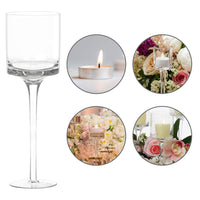 1 x RAW Customer Returns BELLE VOUS Pack of 6 Glass Tealight Holders 3 Sizes Transparent Tall Glass Candle Holders, Glass Candle Holders, Large Candle Holders Ideal for Weddings, Home Accessories, Table Decorations, Gifts - RRP €30.49