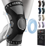 1 x RAW Customer Returns NEENCA Knee Support, Compressed Knee Brace with Patella Gel Pads Spring Side Stabilizers, Medical Knee Protector for Running, Meniscus Tear, Arthritis, Joint Pain Relief, ACL, Recovery - RRP €30.24