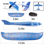 1 x Brand New Polystyrene Airplane with Catapult Gun, 2PCS LED Foam Airplane, Glider Toy Airplane, Foam Airplane Model Toy Gift, Outdoor Sports Toy Airplane, Glider Launch, Children s Glider Airplane - RRP €16.72