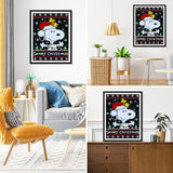 2 x Brand New RICUVED Christmas Full 5D Diamond Painting, Animated Diamond Painting Full Drill Diamond Painting, Snoopy DIY Diamond Painting Kit for Adult, Wall Decoration Decor 30x40cm - RRP €38.4