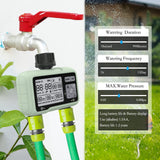 1 x RAW Customer Returns CROSOFMI 2 Outputs Garden Irrigation Controller Automatic Irrigation Timer Irrigation Programmer IP5X Waterproof Rain Delay Manual Watering Mode Child Lock Function - RRP €40.7