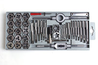 1 x RAW Customer Returns GSR professional hand tap set, 40 pieces, tap set M3-M12, with tap and die, adjustable tap wrench, die holder, thread gauge, screwdriver - RRP €43.13