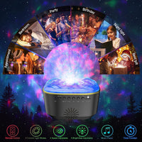 1 x RAW Customer Returns Bozhihong starry sky projector children, 3D LED starry sky projector with music player timing function remote control night light starry sky for children s bedroom gift party - RRP €34.99