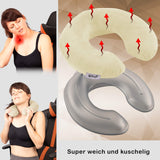 1 x RAW Customer Returns Kufl neck hot water bottle with cover opening on the top relieves neck, shoulder back pain neck pillow heat therapy cream 1.2L - RRP €23.18