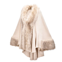 1 x RAW Customer Returns ZLYC Women Warm Faux Fur Trim Coat Jacket Jacket Coats Warm Winter Shawls - RRP €54.99