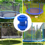 1 x RAW Customer Returns JNWYH 16 Piece Trampoline Replacement Parts Set, Durable Edge Cover, Generic Trampoline End Caps for Trampoline Poles with 25 mm Diameter Blue  - RRP €12.42