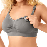 1 x RAW Customer Returns HBselect 5 Pcs Maternity Nursing Bra Seamless Nursing Bra with Additional Bra Extenders Breastfeeding and Sleep Without Wire for Women Black Gray Beige White Light Pink - RRP €40.33