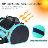 1 x RAW Customer Returns WILD HEART Camping Shower - 22L Portable Camping Shower with Pressure Foot Pump and Hose - Solar Shower Backpack for Camping Black  - RRP €75.0