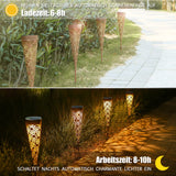 1 x RAW Customer Returns G rvitor metal solar lights garden, 2 pieces solar lamps for outdoor garden decoration, LED garden lights solar warm white IP65 waterproof for balcony flower boxes lawn path Christmas retro  - RRP €35.61