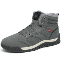 1 x RAW Customer Returns SAGUARO Men s Winter Shoes, Warm Lined Boots, Winter Snow Boots, Outdoor Winter Boots, Gray 40 - RRP €42.98