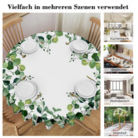 1 x RAW Customer Returns iEvery Stain-Resistant Round Tablecloth 150cm - Round Tablecloth Flowers - Table Cover for Outdoor Kitchen Garden Floral - Durable and Washable in Polyester, Tablecloth 4-6 Seater - RRP €18.68