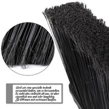 1 x RAW Customer Returns Masthome broom with handle, 142 cm street broom, garden broom width 35 cm, efficient, durable, robust sweeping broom with long handle for yard, garage, terrace, piazza, street-black - RRP €23.89