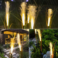 1 x RAW Customer Returns Solar lamps for outdoor garden, pack of 4 LED garden decoration reed solar plug garden lights, IP65 waterproof solar feather light for outdoor, lawn, balcony, and terrace decoration - RRP €24.05