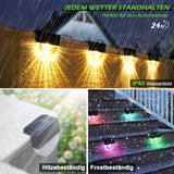 1 x RAW Customer Returns HELESIN 8 Pack Solar Lights for Outdoor Garden, Waterproof Solar Lights for Outdoor Decoration, LED Garden Lights for Patio, Garden, Steps and Stairs, 2 Modes LED Warm White Color Changing Lighting - RRP €31.89