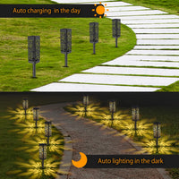 1 x RAW Customer Returns Jonwall Solar Lamp for Outdoor Garden, 6 Pack Solar Lights Solar Outdoor Lights Garden Light with Warm LED Light, Auto On Off Garden Decoration Solar Lights for Outdoor Yard Lawn Path - RRP €26.99