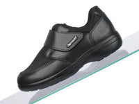 1 x RAW Customer Returns Aerosoft Velcro low shoe Stretch 16 women men width GH slip-resistant black, Numeric 44  - RRP €95.75