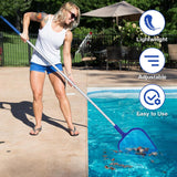 1 x RAW Customer Returns Ruitena pool landing net, pool accessories with telescopic pole 1.2M, pool casher, skimmer fine mesh pool cleaning, casher pool fine for swimming pool, spa, whirlpools, aquarium, garden pond, fish pond - RRP €12.98