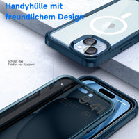 1 x RAW Customer Returns seacosmo privacy case for iPhone 15 Plus Compatible with Magsafe , anti-spy cell phone case 360 degree protective case, shockproof case with privacy tempered glass and camera protective film 9H HD -blue - RRP €19.99